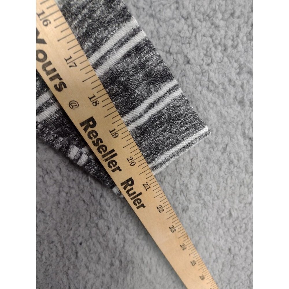 Anthropologie‎ Postmark Mika Oversized Gray White Striped Turtleneck Size Small - Picture 8 of 9
